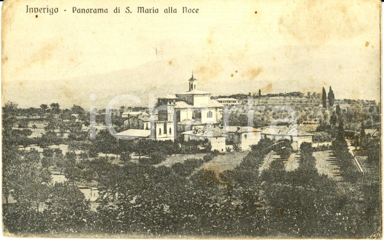 1920 ca INVERIGO (CO) Panorama SANTA MARIA ALLA NOCE *Cartolina DANNEGGIATA NV