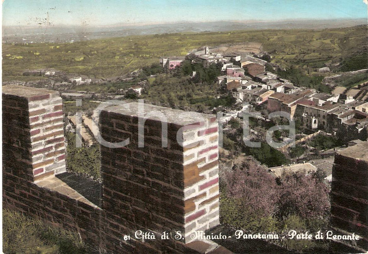 1955 ca SAN MINIATO (PI) Panorama - Parte di levante *Cartolina FG VG