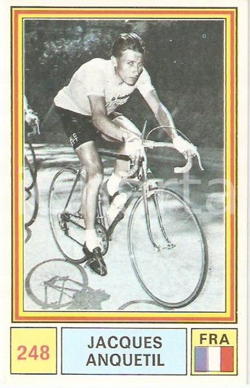 PANINI - SPRINT 1971 Figurina valida Jacques ANQUETIL n. 248 Ciclismo