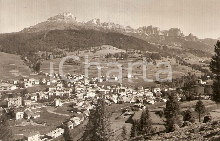1950 MOENA (TRENTO) VAL di FASSA Panorama verso le DOLOMITI *Cartolina FP VG