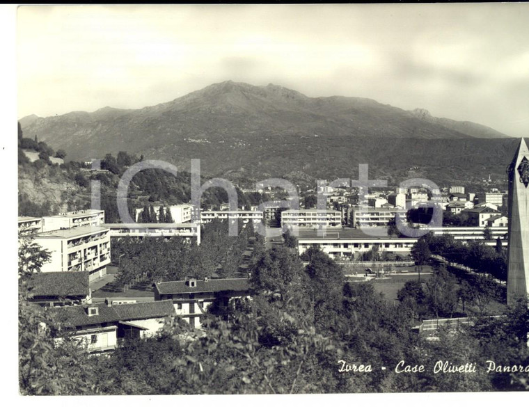 1960 ca IVREA (TO) Panorama delle case OLIVETTI *Cartolina postale FG NV