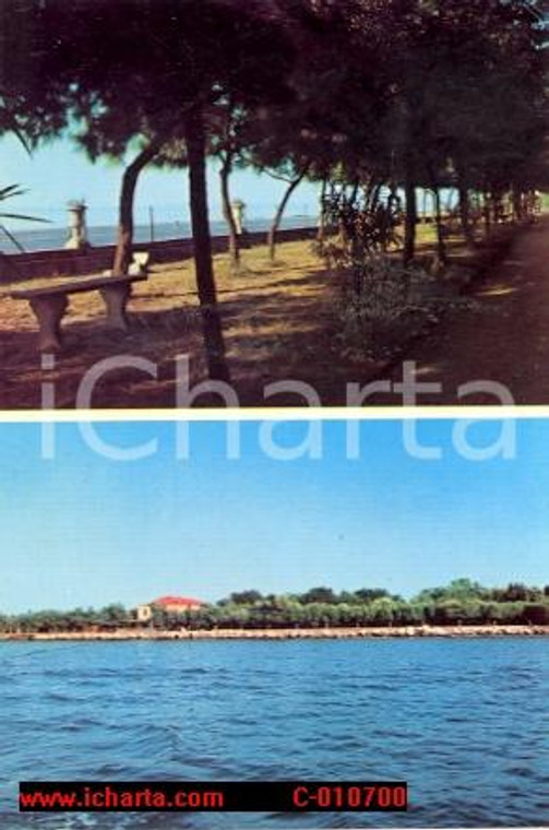 1970 ca CAROMAN Isola di PELLESTRINA (VE) Villaggio Marino CANOSSIANE *Cartolina