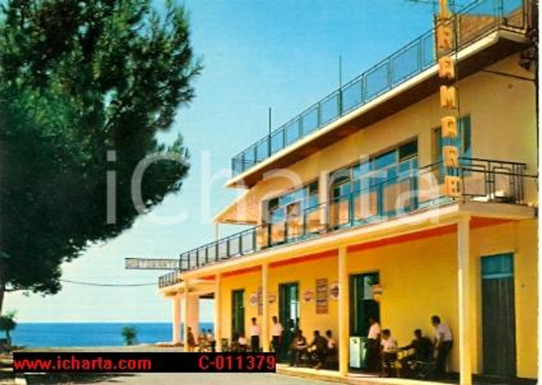 1970 MARINA DI GIOIOSA IONICA (RC) Via del Lido HOTEL MIRAMARE Cartolina Vintage