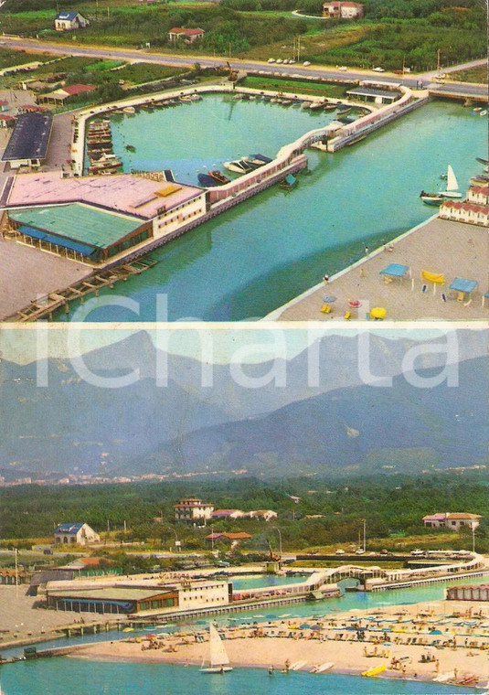 1969 MONTIGNOSO (MS) Frazione CINQUALE Panorama con Sporting *Cartolina FG VG