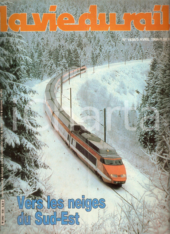 1984 LA VIE DU RAIL n. 1938 TGV traverse la forét de LA JOUX *Rivista