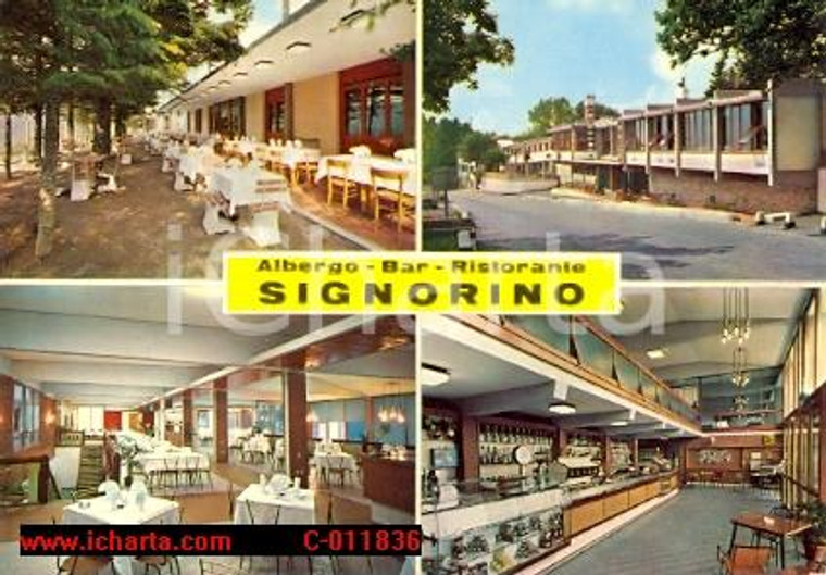 1973 PISTOIA Frazione PITECCIO Ristorante SIGNORINO Vedutine VINTAGE *Cartolina
