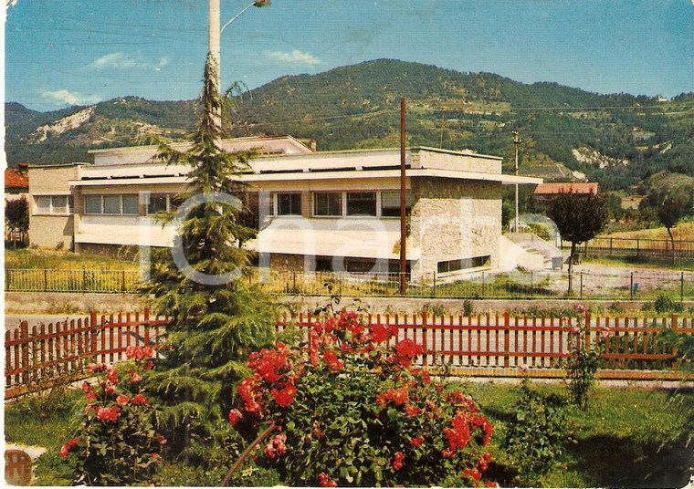 1975 BORGHETTO BORBERA (AL) Panorama con le scuole *Cartolina FG VG