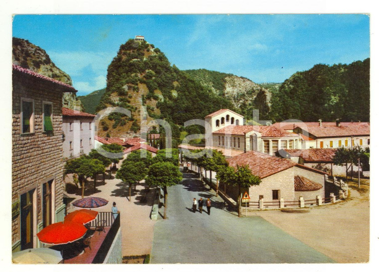 1972 CASCIA (PG) ROCCAPORENA Panorama e scoglio di SANTA RITA *Cartolina FG VG