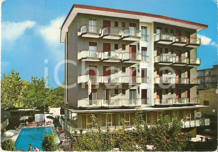 1975 RIVAZZURRA (RN) Hotel FABER Panorama con piscina *Cartolina FG VG