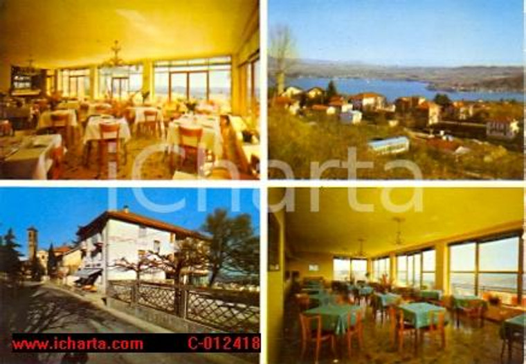 1966 NEBBIUNO (NO) Vedutine Albergo TRE LAGHI su Lago Maggiore Cartolina VINTAGE