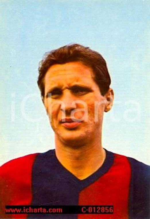 1966 BOLOGNA calcio FURLANIS CARLO Cartolina postale autentica