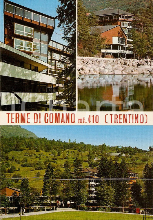 1978 TERME DI COMANO (TN) Vedutine dell'istituo termale *Cartolina FG VG