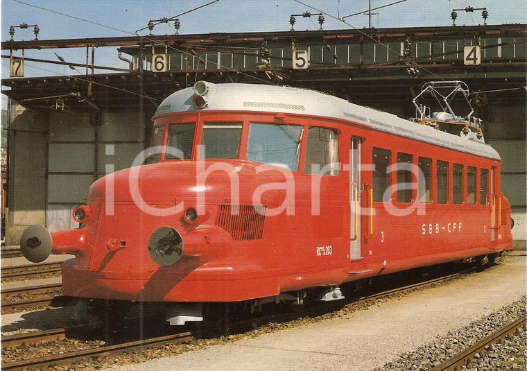 1982 ZURICH (SVIZZERA) Ferrovie SBB Locomotiva RCe 2/4 203 ROTER PFEIL Cartolina