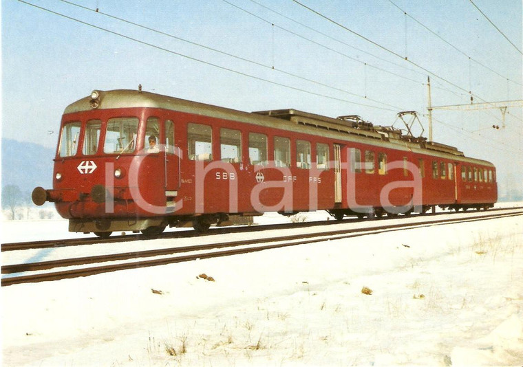 1980 ca SVIZZERA Ferrovie SBB - ROTER PFEIL Locomotiva RAe 4/8 1023 Cartolina FG