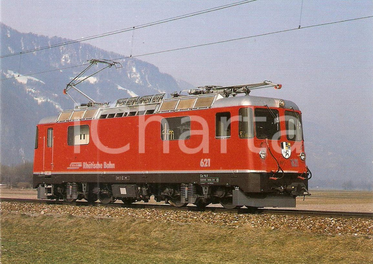 1984 LANDQUART (SVIZZERA) Rhätische Bahn RhB Locomotiva Ge 4/4 II 621 *Cartolina