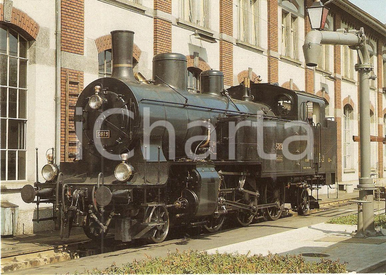 1975 ca SVIZZERA Ferrovie SBB Locomotiva a vapore Eb 3/5 5819 *Cartolina FG