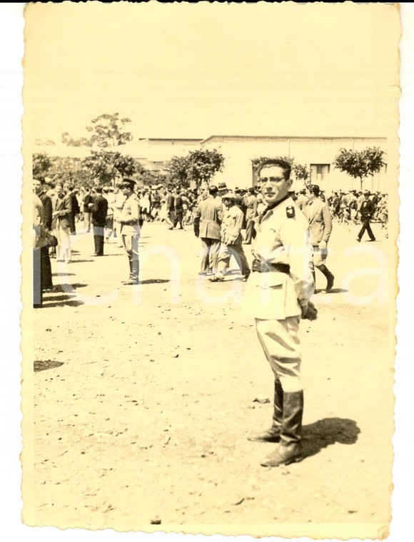 1940 ca REGIO ESERCITO Militare di artiglieria posa in piazza *Foto 10x14