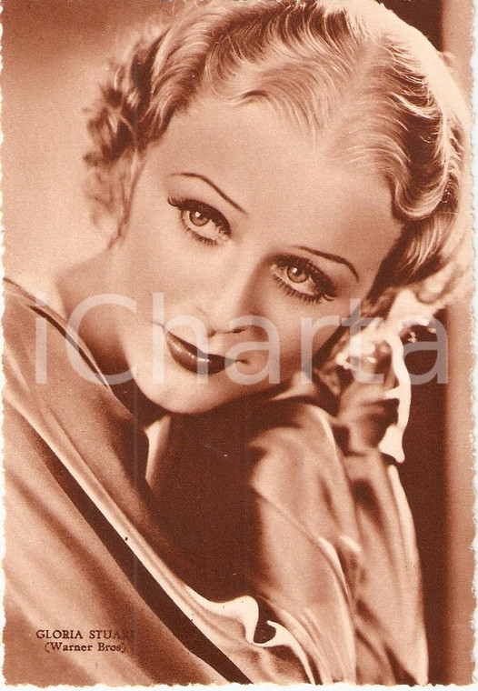 1937 CINEMA Portrait Gloria STUART Actress WARNER BROS *Cartolina FG NV