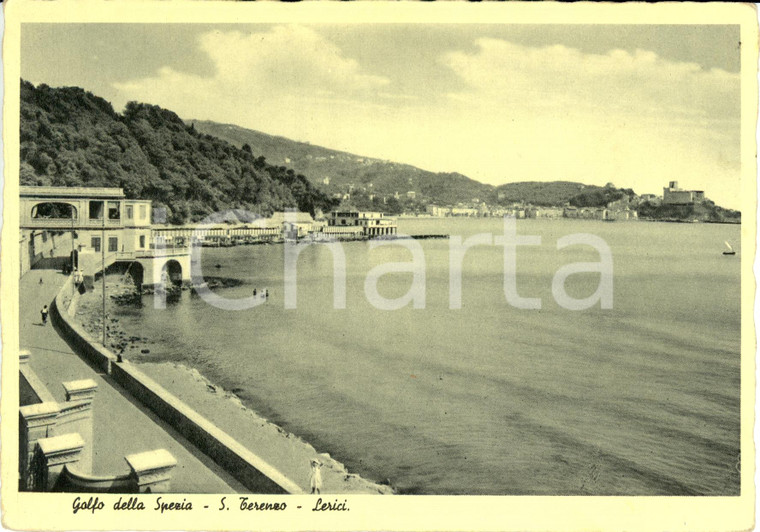 1936 LERICI (SP) Veduta del golfo dalla frazione SAN TERENZO *Cartolina FG NV