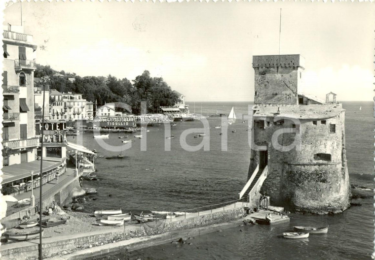 1955 RAPALLO (GE) Spiaggetta dei PESCATORI Hotel ITALIA e BAGNI TIGULLIO *FG VG