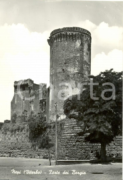 1950 ca NEPI (VT) Veduta del Forte dei BORGIA *Cartolina postale FG NV