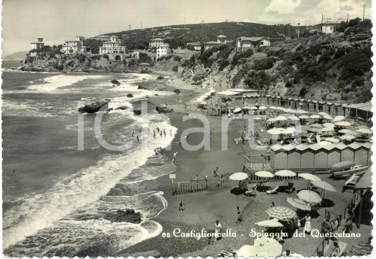 1962 ROSIGNANO MARITTIMO (LI) Spiaggia QUERCETANO CASTIGLIONCELLO *ANIMATA FG VG