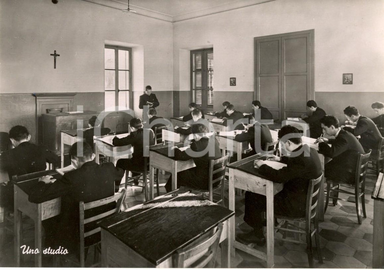 1950 ca ROMAGNANO SESIA (NO) Aula del collegio Giuseppe CURIONI *ANIMATA FG