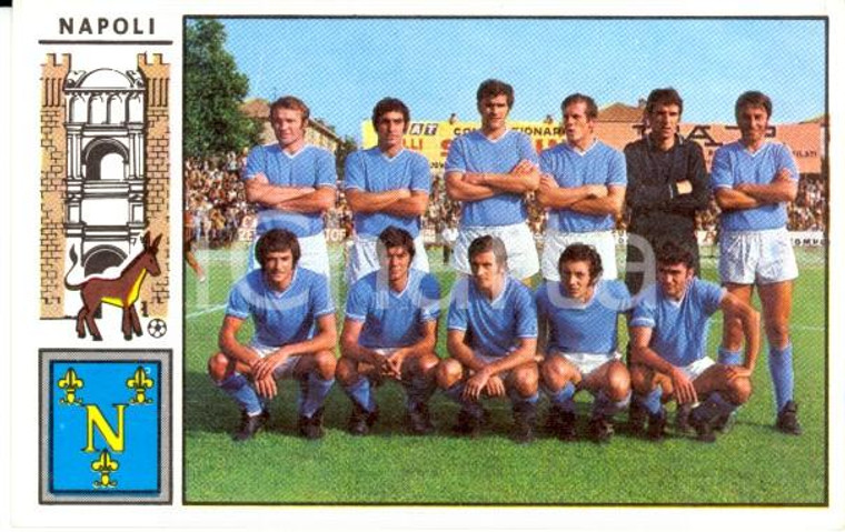 PANINI - CALCIATORI stagione 1971 - 1972 Figurina NAPOLI formazione *Serie A (1)