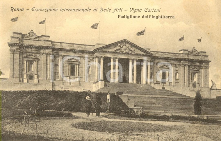 1911 ROMA VIGNA CARTONI Expo Internazionale Belle Arti - Padiglione INGHILTERRA