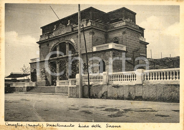 1940 ca CAROGLIO (NA) Veduta stabilimento LIDO DELLE SIRENE *Cartolina FG NV