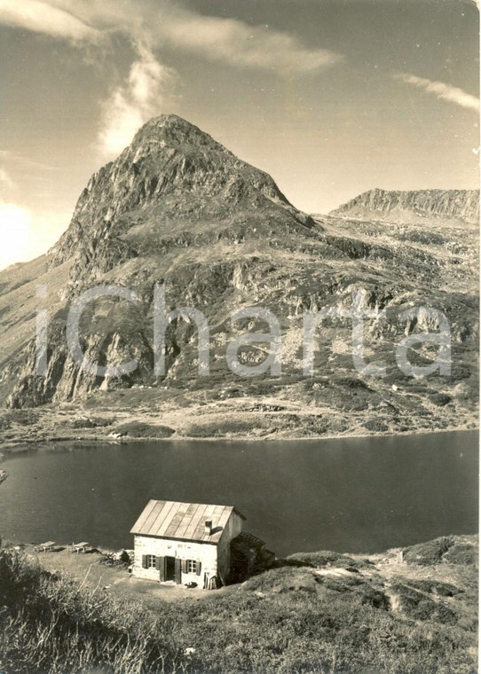 1953 PASSO ROLLE (TN) Il lago e il rifugio del COLBRICON *Cartolina FG VG