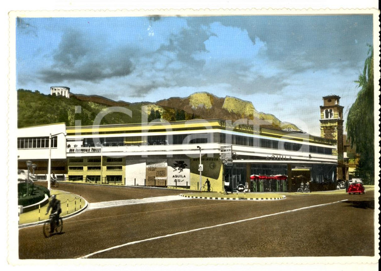 1950 ca TRENTO Stazione autocorriere  - Monumento a Cesare BATTISTI *Cartolina