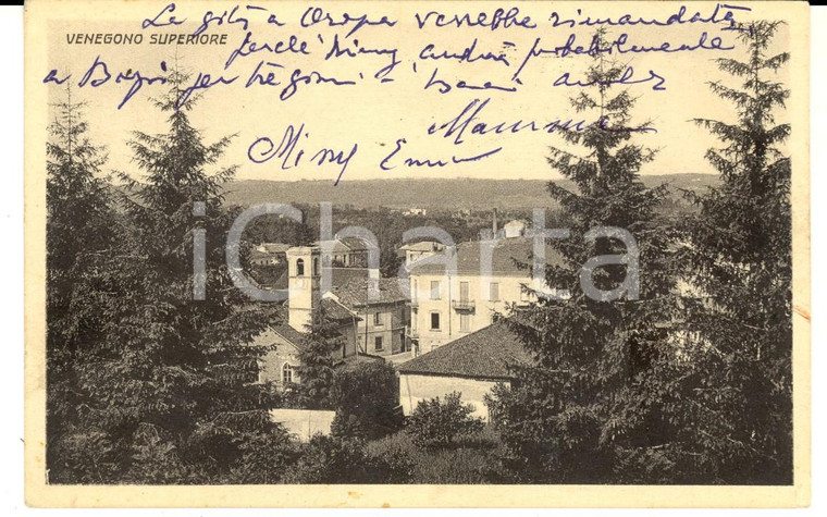 1959 VENEGONO SUPERIORE (VA) Veduta panoramica *Cartolina postale FP VG