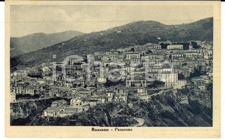 1950 ROSSANO (CS) Veduta panoramica *Cartolina postale FP VG