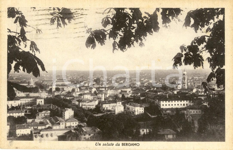 1940 BERGAMO Veduta panoramica della città *Cartolina FP VG