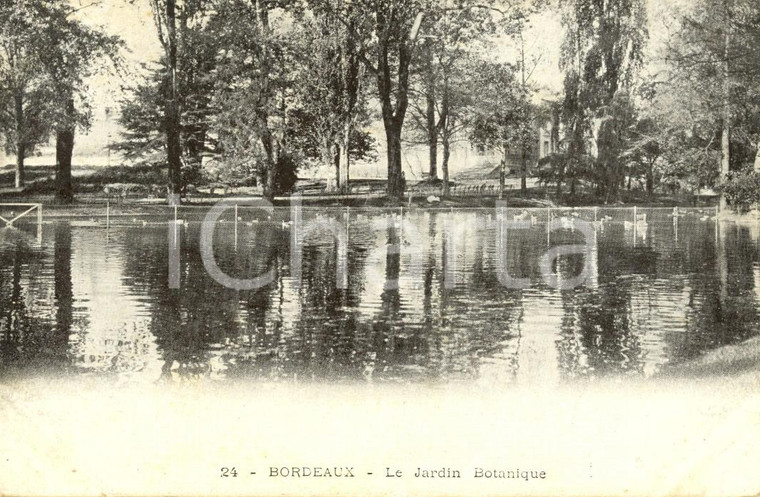 1905 ca BORDEAUX (FRANCE) Le Jardin Botanique *Cartolina postale FP NV