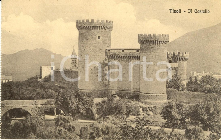 1920 ca TIVOLI (ROMA) Veduta della Rocca PIA *Cartolina postale FP NV