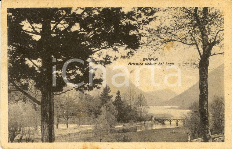 1951 GHIRLA (VA) Veduta panoramica del lago *Cartolina postale FP VG