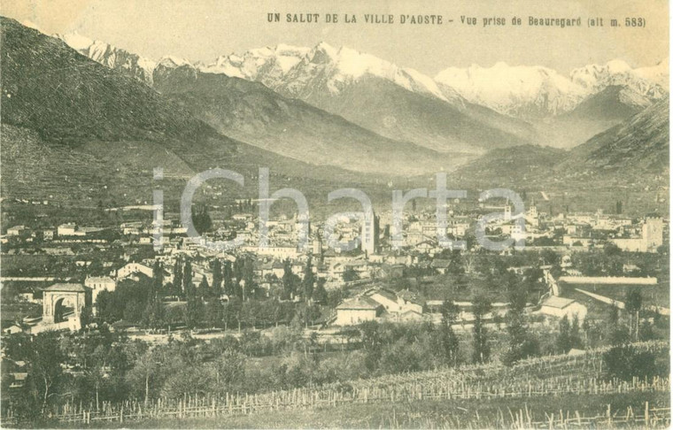 1930 ca BEAUREGARD (AOSTA) Veduta del paese nella VALGRISENCHE *Cartolina FP NV