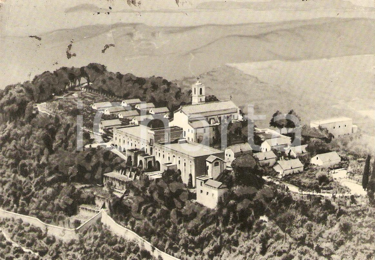 1957 NAPOLI Panorama dell' Eremo Camaldolese *Cartolina ILLUSTRATA FG VG