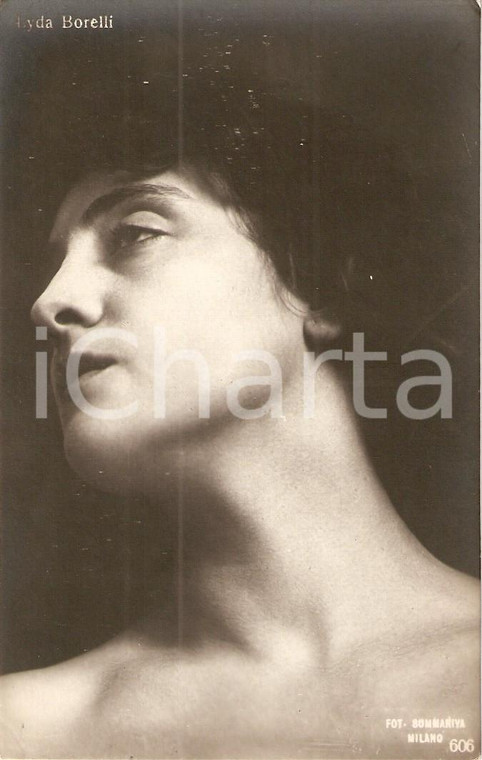 1920 ca CINEMA Attrice Lyda BORELLI Foto SOMMARIVA *Cartolina FP NV