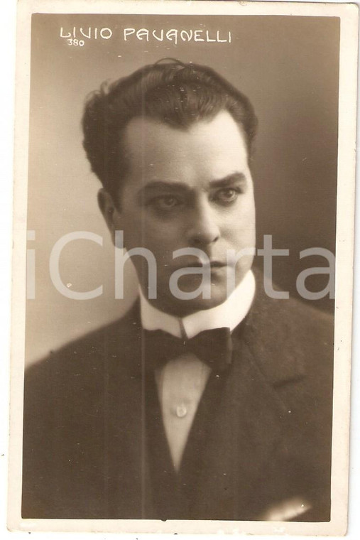 1925 ca CINEMA Attore Livio PAVANELLI Ritratto *Cartolina FP NV