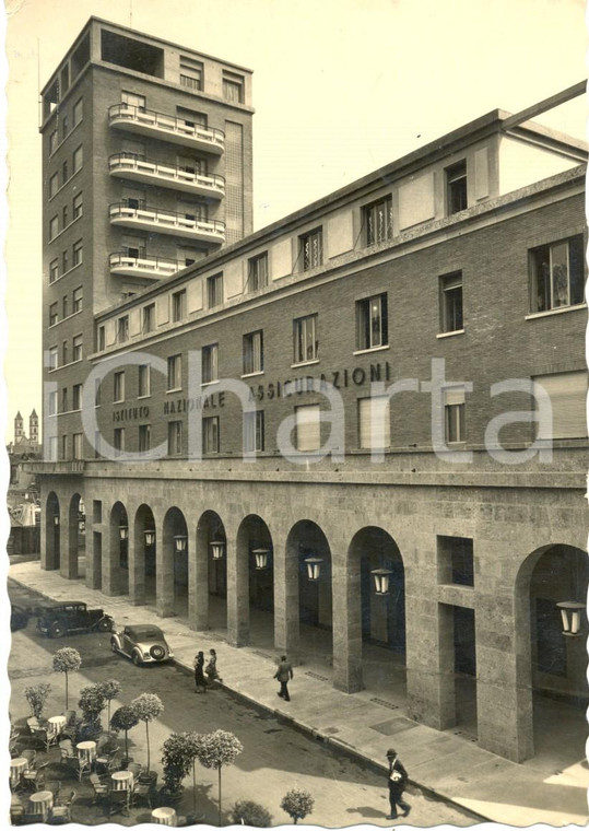 1941 VERCELLI il Palazzo dell'ISTITUTO NAZIONALE ASSICURAZIONI *ANIMATA FG VG