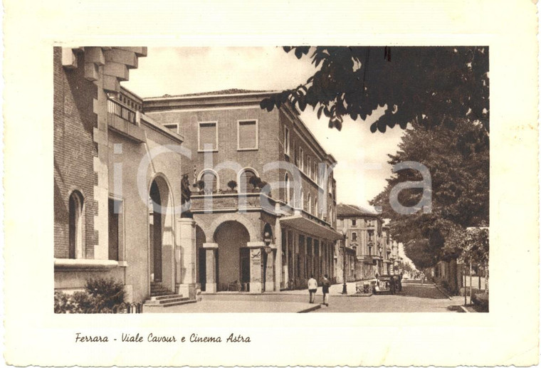 1955 FERRARA Il cinema ASTRA in Viale CAVOUR *Cartolina ANIMATA FG VG
