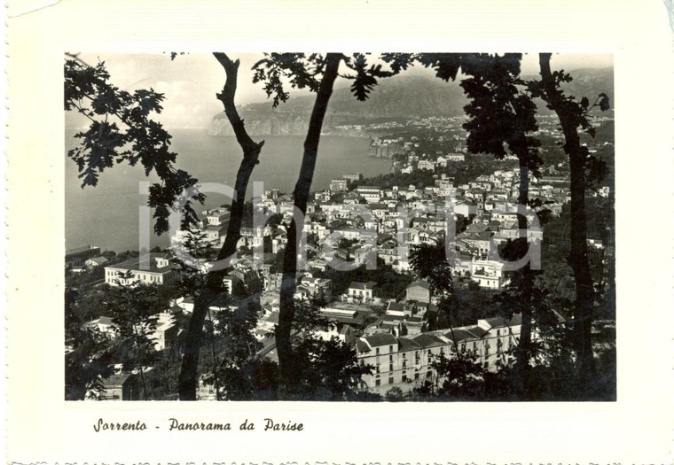 1952 SORRENTO (NA) Panoramica aerea da PARISE *Cartolina FG VG