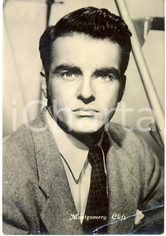 1950 ca CINEMA Montgomery CLIFT Ritratto fotografico attore *Cartolina FG NV