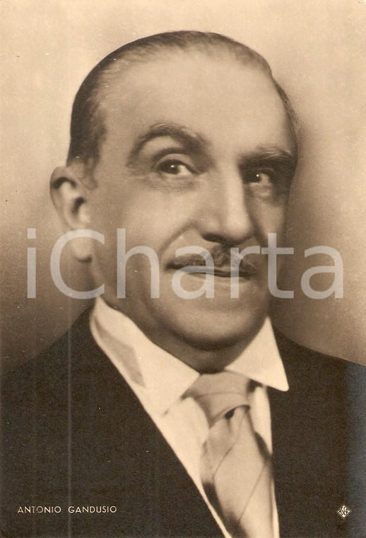 1935 ca CINEMA Ritratto Antonio GANDUSIO Attore *Fotografia seriale