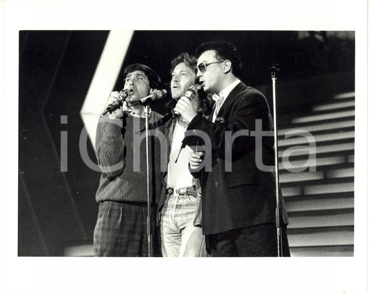 1987 FESTIVAL SANREMO Gianni MORANDI - Umberto TOZZI - Enrico RUGGERI (1) *Foto