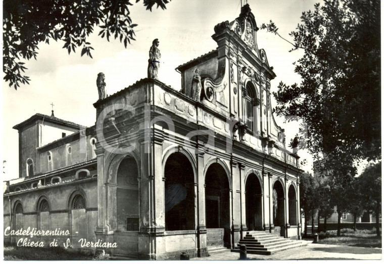 1957 CASTELFIORENTINO (FI) Chiesa di Santa VERDIANA *Cartolina FG VG