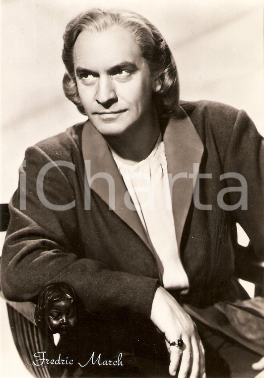 1950 ca CINEMA Actor Fredric MARCH Portrait *Cartolina FG NV